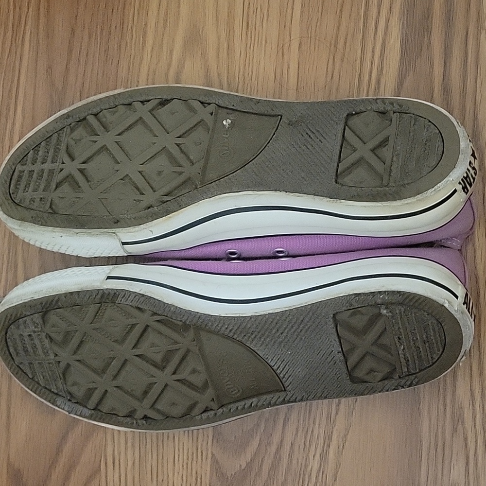 Purple All Star Converse Sneakers - Picture 9 of 9